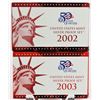 Image 1 : U.S. 2002 & 2003 Silver Proof Sets