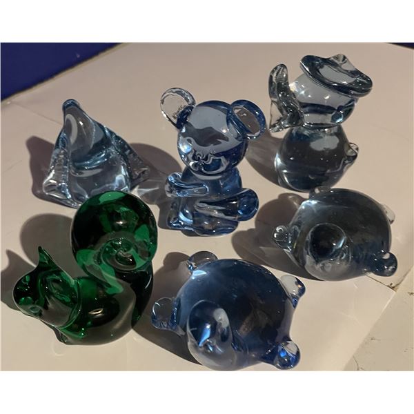 Hand blown glass animals