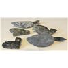 Image 2 : 5 small Inuit Soapstone carved signed
