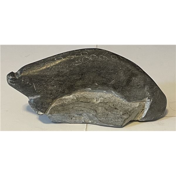 Inuit Soapstone Sealion