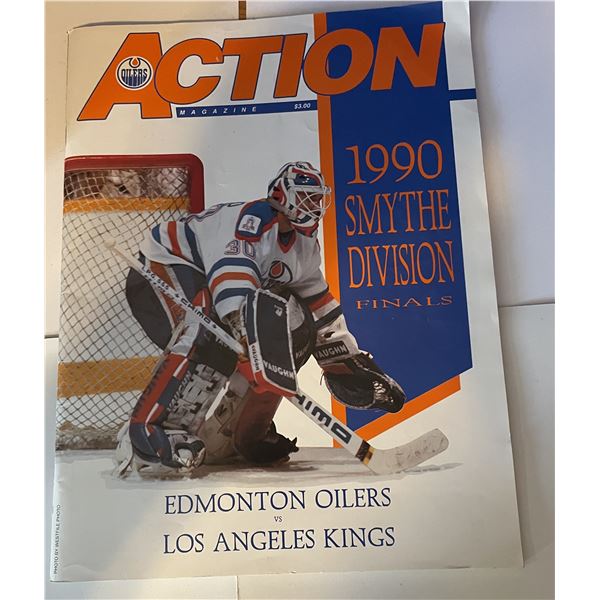 1990 Edmonton Oilers hockey program