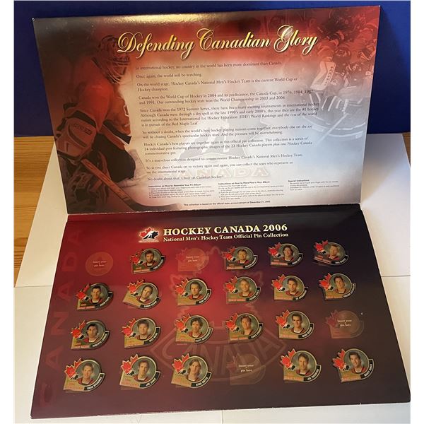 2006 Team Canada Pin Set … missing 4 pins