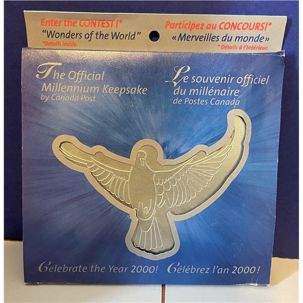 Millennium coin and stamp gift set