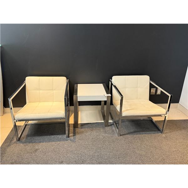 ENS DE 2 CHAISES AVEC TABLE