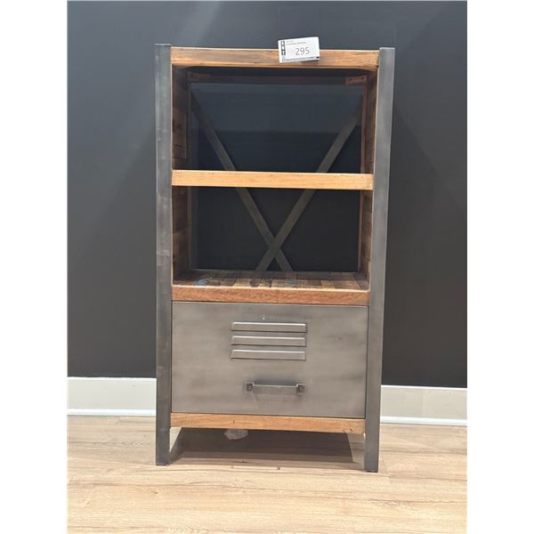 RANGEMENT EN BOIS ET MÉTAL 24"x16"x43"