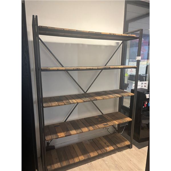 ÉTAGÈRE EN BOIS ET MÉTAL 63"x16"x82"