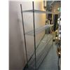 Image 1 : ÉTAGÈRE EN MÉTAL CHROMÉ A/ 4 TABLETTES 72"x14"x72"