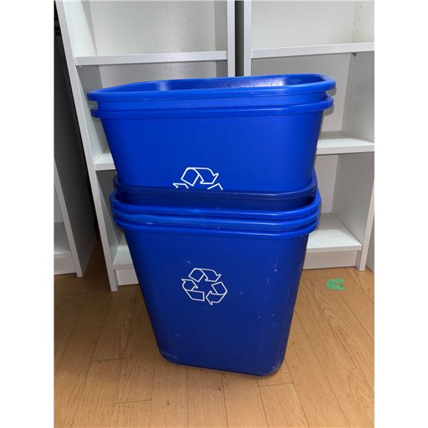 LOT DE 6 BACS DE RECYCLAGE
