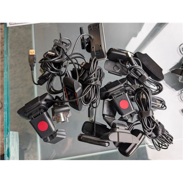 LOT DE 10 WEBCAMS