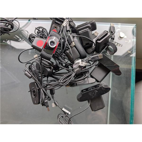 LOT DE 10 WEBCAMS