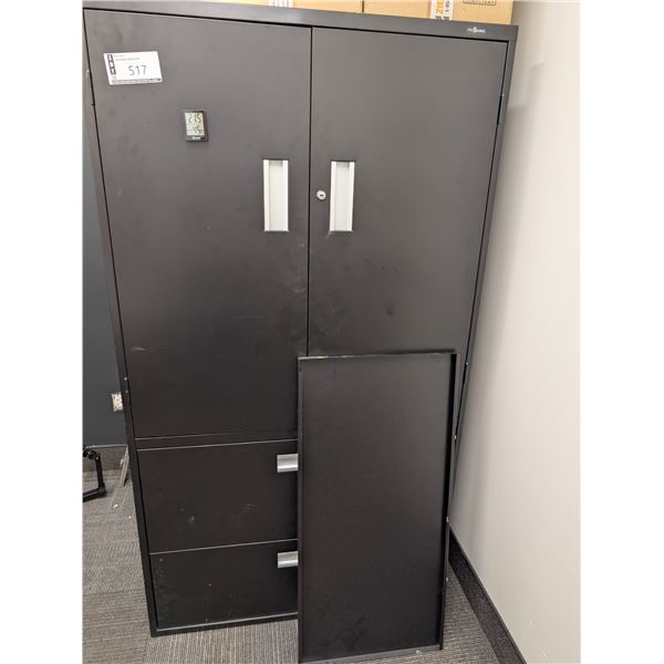 LOT: CABINET -2 TIROIRS ET ÉTAGÈRE