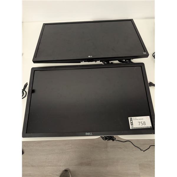 LOT: 2 MONITEURS 27" SANS SUPPORT ASST
