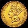 1857 Rare Gold Dollar CHOICE AU