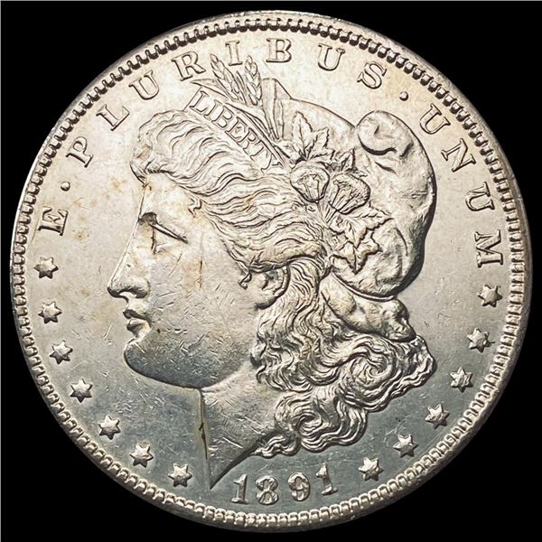 1891-CC Morgan Silver Dollar CHOICE AU