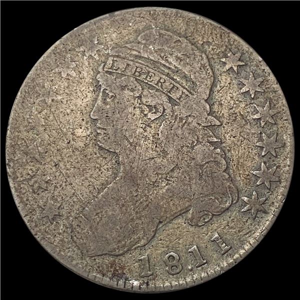 1811 Capped Bust Half Dollar NICELY CIRCULATED