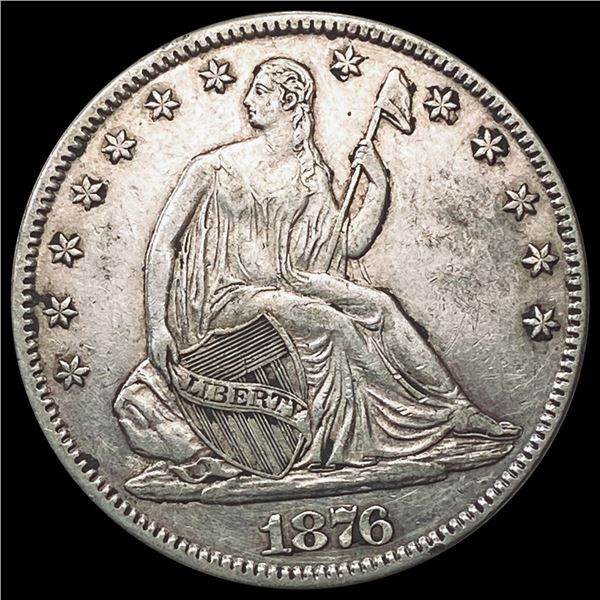 1876 Seated Liberty Half Dollar CLOSELY UNCIRCULATED