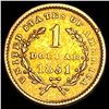 Image 2 : 1851 Rare Gold Dollar CLOSELY UNCIRCULATED