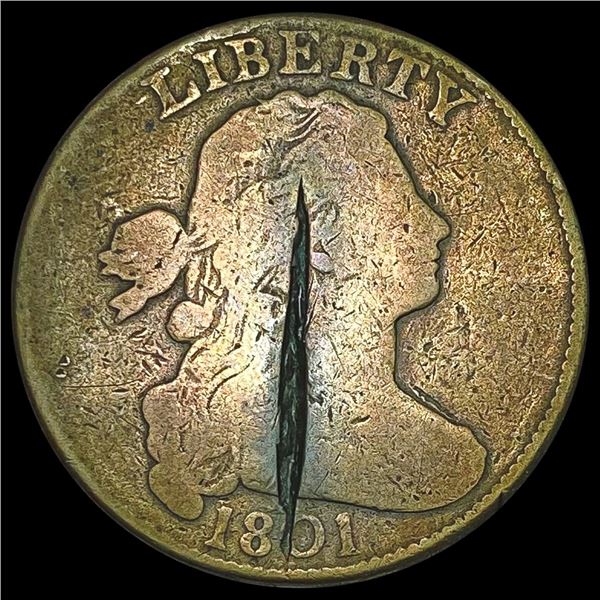 1801 Draped Bust Large Cent NICELY CIRCULATED