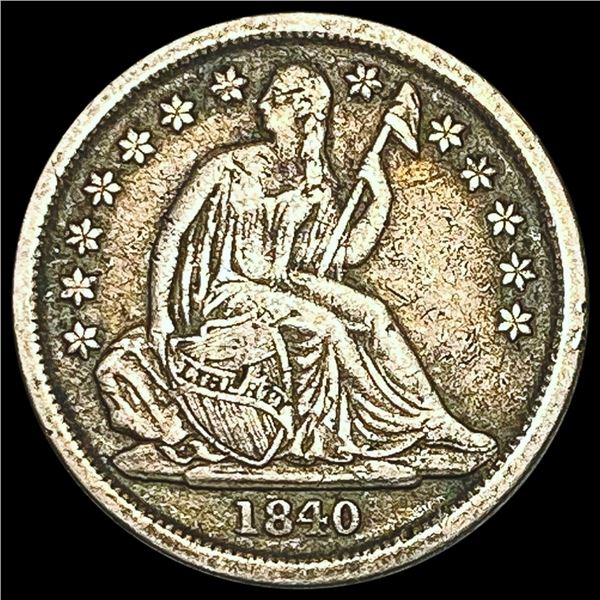 1840-O Seated Liberty Dime LIGHTLY CIRCULATED