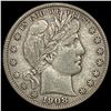 1908-D Barber Half Dollar NEARLY UNCIRCULATED