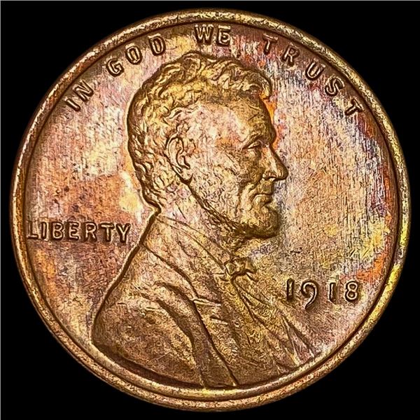 1918 RD Wheat Cent HIGH GRADE