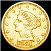 Image 1 : 1851 $2.50 Gold Quarter Eagle ABOUT UNCIRCULATED