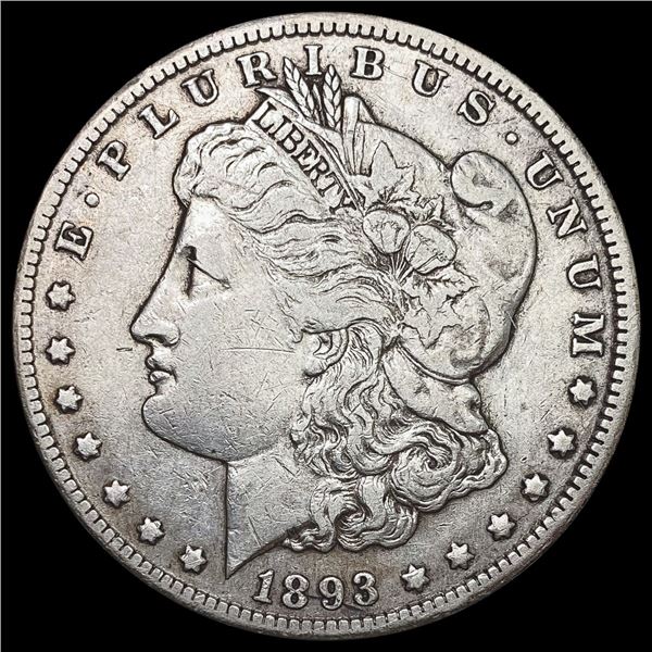 1893-CC Morgan Silver Dollar CLOSELY UNCIRCULATED