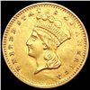 Image 1 : 1857 Rare Gold Dollar CHOICE AU