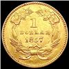 Image 2 : 1857 Rare Gold Dollar CHOICE AU