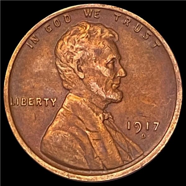 1917-D Wheat Cent CLOSELY UNCIRCULATED