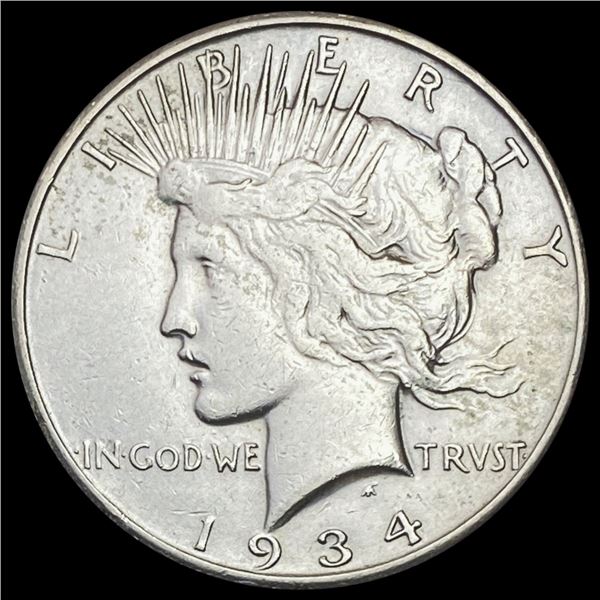 1934-S Silver Peace Dollar CLOSELY UNCIRCULATED