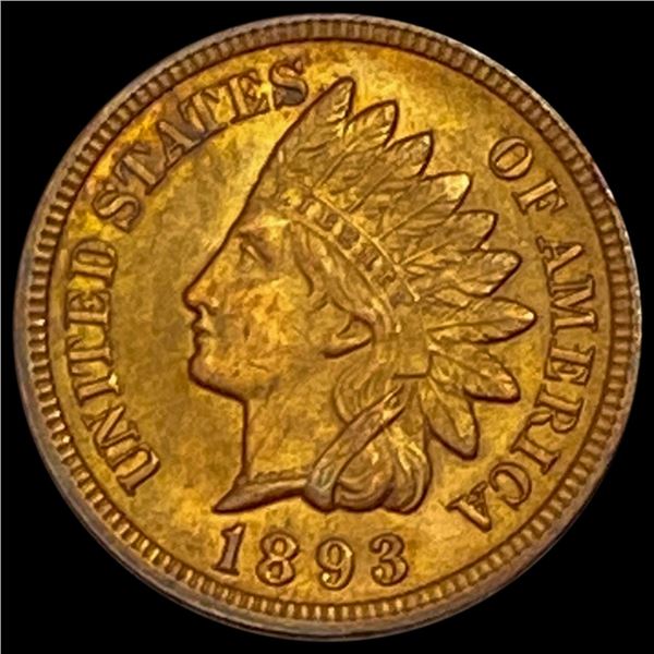 1893 RED Indian Head Cent GEM BU