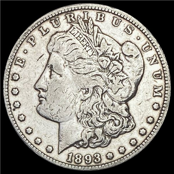 1893-CC Morgan Silver Dollar NEARLY UNCIRCULATED