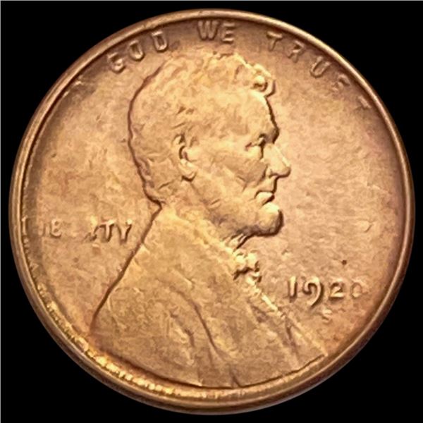 1920-S RED Wheat Cent UNCIRCULATED