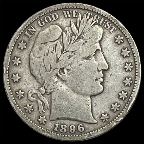 1896-S Barber Half Dollar NICELY CIRCULATED