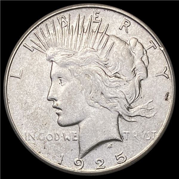 1925-S Silver Peace Dollar CLOSELY UNCIRCULATED