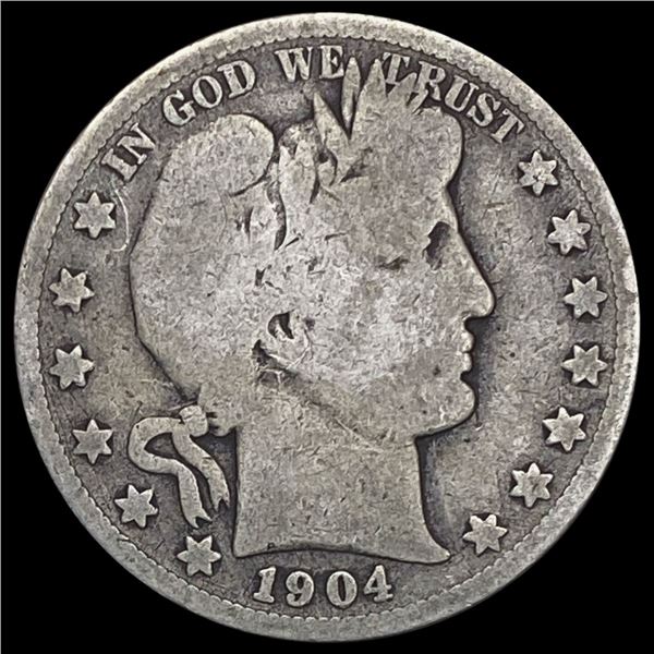 1904-S Barber Half Dollar NICELY CIRCULATED