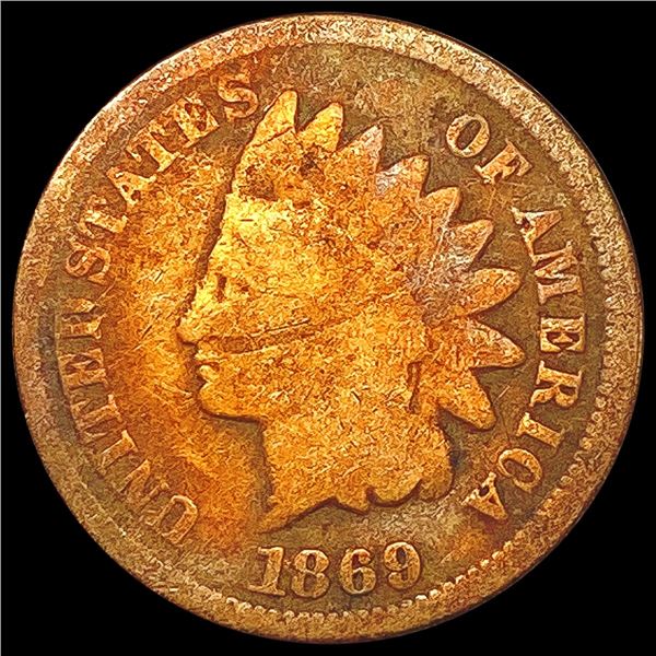 1869 Indian Head Cent NICELY CIRCULATED