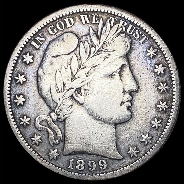 1899-S Barber Half Dollar LIGHTLY CIRCULATED