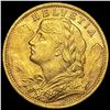 Image 1 : 1927-B Swiss 20 Francs Gold Vreneli CHOICE BU