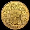 Image 2 : 1927-B Swiss 20 Francs Gold Vreneli CHOICE BU