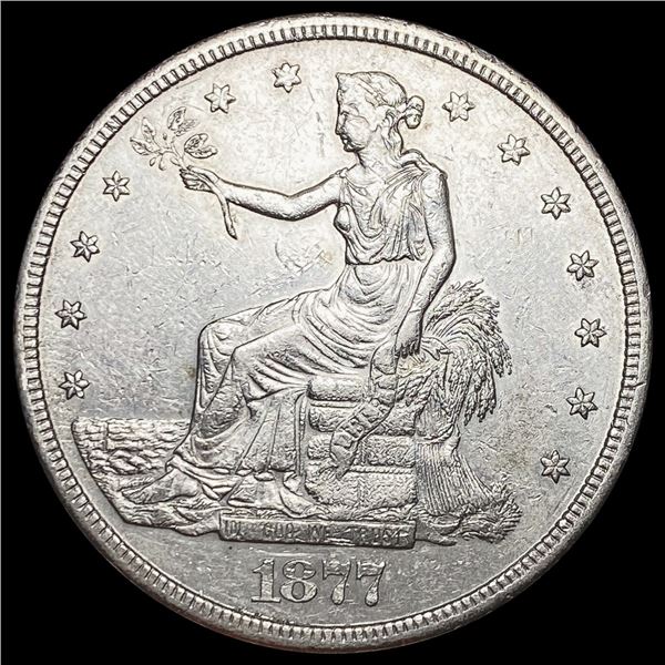 1877 Trade Dollar NEARLY UNCIRCULATED