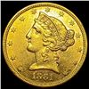 Image 1 : 1881 Liberty Head Half Eagle $5 UNCIRCULATED
