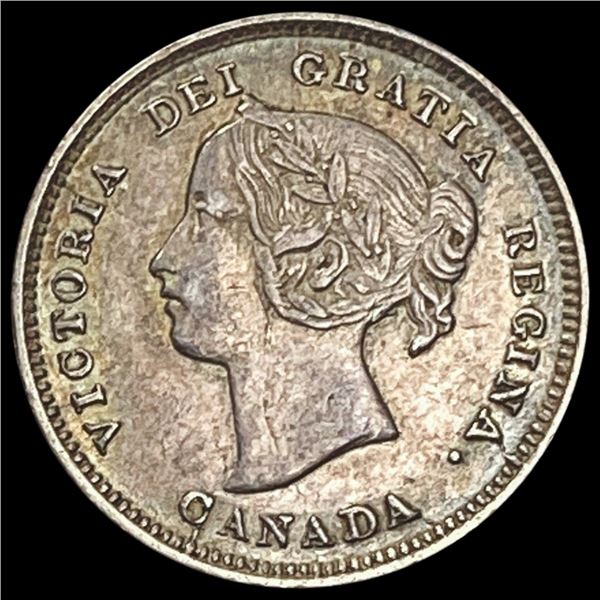 1893 Canada 5 Cents CLOSELY UNCIRCULATED
