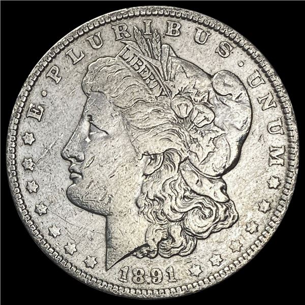 1891 Morgan Silver Dollar NEARLY UNCIRCULATED