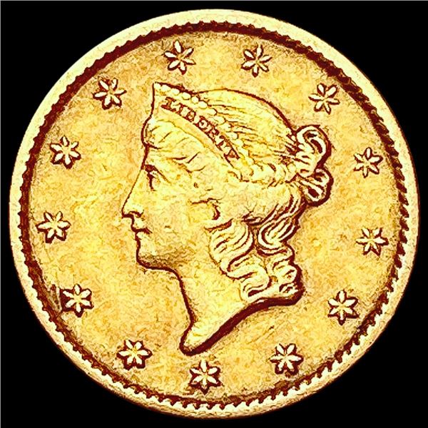1851 Rare Gold Dollar NEARLY UNCIRCULATED