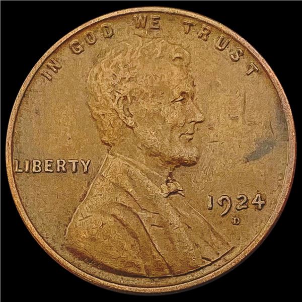 1924-D Wheat Cent NEARLY UNCIRCULATED