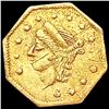Image 1 : 1870 Octagonal California Gold Quarter NEARLY UNCIRCULATED