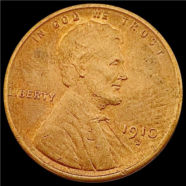 1910-S Wheat Cent CLOSELY UNCIRCULATED
