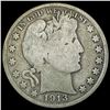 Image 1 : 1913 Barber Half Dollar NICELY CIRCULATED
